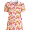 image:imageLands End Womens AmericanGrown Supima Cotton Polo ShirtWhite Multi Painted Blooms