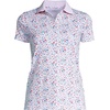 image:imageLands End Womens AmericanGrown Supima Cotton Polo ShirtWhite Multi Stars
