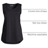 image:imageLands End Womens AmericanGrown Supima Cotton Tunic Tank TopBlack