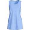image:imageLands End Womens AmericanGrown Supima Cotton Tunic Tank TopClear Blue Sky