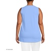 image:imageLands End Womens AmericanGrown Supima Cotton Tunic Tank TopClear Blue Sky