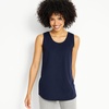 image:imageLands End Womens AmericanGrown Supima Cotton Tunic Tank TopRadiant Navy