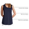image:imageLands End Womens AmericanGrown Supima Cotton Tunic Tank TopRadiant Navy