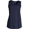 image:imageLands End Womens AmericanGrown Supima Cotton Tunic Tank TopRadiant Navy