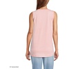 image:imageLands End Womens AmericanGrown Supima Cotton Tunic Tank TopSunset Coral Pink Micro Stripe