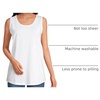 image:imageLands End Womens AmericanGrown Supima Cotton Tunic Tank TopWhite