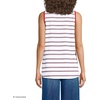 image:imageLands End Womens AmericanGrown Supima Cotton Tunic Tank TopWhiteCompass Red Multi Stripe
