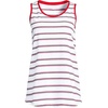 image:imageLands End Womens AmericanGrown Supima Cotton Tunic Tank TopWhiteCompass Red Multi Stripe