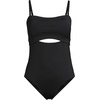 image:imageLands End Womens Bandeau Cut Out One PieceBlack