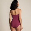 image:imageLands End Womens Bandeau Cut Out One PieceBurgundy Spritz