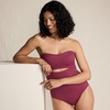 image:imageLands End Womens Bandeau Cut Out One PieceBurgundy Spritz