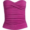 image:imageLands End Womens Bandeau Tankini Swimsuit TopBright Magenta Shine