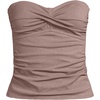 image:imageLands End Womens Bandeau Tankini Swimsuit TopBronze Sand Shine