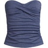 image:imageLands End Womens Bandeau Tankini Swimsuit TopMediterranean Blue Shine