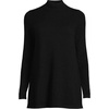 image:imageLands End Womens Cashmere Mock Neck Swing Tunic SweaterBlack
