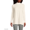 image:imageLands End Womens Cashmere Mock Neck Swing Tunic SweaterFresh Ivory