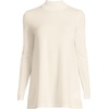 image:imageLands End Womens Cashmere Mock Neck Swing Tunic SweaterFresh Ivory