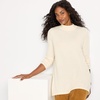 image:imageLands End Womens Cashmere Mock Neck Swing Tunic SweaterFresh Ivory
