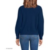 image:imageLands End Womens Cashmere Puff Sleeve Crew Neck SweaterDeep Sea Navy