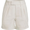 image:imageLands End Womens Chino High Rise Pleated 7 ShortsLight Stone