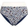 image:imageLands End Womens Chlorine Resistant Reversible Ultra High Leg High Waisted Bikini Swim BottomsNavyEgret White Daisy Floral