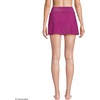 image:imageLands End Womens Chlorine Resistant Shine Twist Front Mini Swim Coverup SkirtBright Magenta Shine