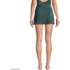 image:imageLands End Womens Chlorine Resistant Shine Twist Front Mini Swim Coverup SkirtDeep Balsam Shine