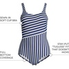 image:imageLands End Womens Chlorine Resistant Soft Cup Tugless Sporty One Piece Swimsuit  UPF 50 Chlorine Resistant Soft Cup Bra Scoop Neck Lap Swimming Water Aerobics Plus and Long SizesWhite