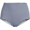 image:imageLands End Womens Chlorine Resistant Tummy Control Tugless High Waisted Bikini Swim BottomsDeep Sea NavyWhite Gingham