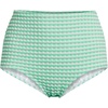 image:imageLands End Womens Chlorine Resistant Tummy Control Tugless High Waisted Bikini Swim BottomsWintergreenWhite Gingham