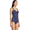 image:imageLands End Womens Chlorine Resistant Wrap Tankini Swimsuit TopDeep Sea Polka Dot