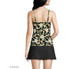 image:imageLands End Womens Chlorine Resistant Wrap Tankini Swimsuit TopHibiscus FloralBlack