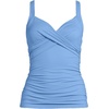 image:imageLands End Womens Chlorine Resistant Wrap Tankini Swimsuit TopLake Blue