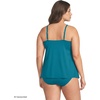 image:imageLands End Womens Chlorine Resistant Wrap Tankini Swimsuit TopParadise Teal