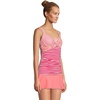 image:imageLands End Womens Chlorine Resistant Wrap Tankini Swimsuit TopWood LilyStrawberry Stripe