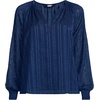 image:imageLands End Womens Clip Dot Chiffon BlouseDeep Sea Navy
