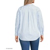 image:imageLands End Womens Cooling Button Front ShirtNavyBlue Sky Double Stripe