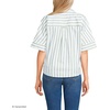 image:imageLands End Womens Cooling Elbow Sleeve Button Front ShirtWinter Pear Twin Stripe