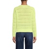 image:imageLands End Womens Cotton Blend Pointelle Crew Neck SweaterSoft Limoncello Yellow