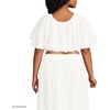 image:imageLands End Womens Cotton Gauze Dolman Sleeve Crop Cover Up TopChalk White