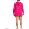 image:imageLands End Womens Cotton Jersey Long Sleeve Hooded Swim Coverup DressRiviera Rose
