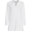 image:imageLands End Womens Cotton Jersey Long Sleeve Hooded Swim Coverup DressWhite