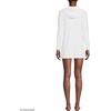 image:imageLands End Womens Cotton Jersey Long Sleeve Hooded Swim Coverup DressWhite