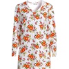 image:imageLands End Womens Cotton Jersey Long Sleeve Hooded Swim Coverup DressWhite Spring Floral