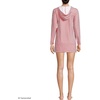 image:imageLands End Womens Cotton Jersey Long Sleeve Hooded Swim Coverup DressWood Lily Mini Stripe