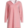 image:imageLands End Womens Cotton Jersey Long Sleeve Hooded Swim Coverup DressWood Lily Mini Stripe