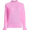 image:imageLands End Womens Cotton Pointelle Turtleneck SweaterAster Pink