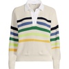 image:imageLands End Womens Cotton Rugby SweaterIvoryMulti Gem Placed Stripe