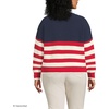 image:imageLands End Womens Cotton Rugby SweaterRedIvory American Flag