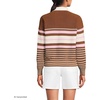 image:imageLands End Womens Cotton Rugby SweaterRich Ginger Multi Stripes